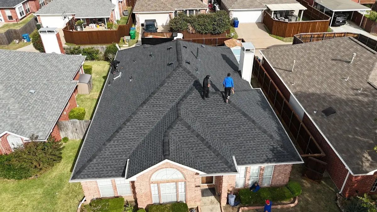 Slate & Tile Roof Repair work in progress on a Williamstown property